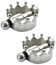 KINKgear Crown - fém mellbimbó klipsz, érzéki feszültséghez