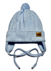  Minimanó Kötős Autó Mintás Fiú Kötött Sapka (40-42) - kék autó