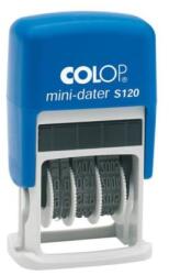 COLOP S 120 bélyegző, hónap betűkkel, angol változat