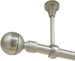 Casa Deco Logistics Galerie simpla prindere tavan fara inele james 19 mm crom mat Suport draperie