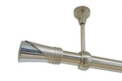 Casa Deco Logistics Galerie fara inele tavan duncan 25 mm inox Suport draperie