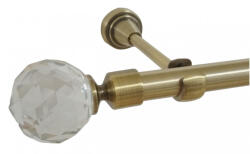 Casa Deco Logistics Galerie simpla fara inele KULA CRYSTAL 19 - AUR ANTIC Suport draperie