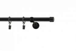 Casa Deco Logistics Galerie SIMPLA PRINDERE PERETE 19 mm DOP NEGRU Suport draperie