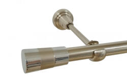 Casa Deco Logistics Galerie simpla fara inele valeo crom 19 mm inox Suport draperie