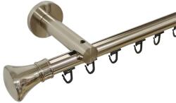 Casa Deco Logistics Galerie SIMPLA PRINDERE PERETE TEAVA PROFIL 19 MM -PRINCE- INOX Suport draperie