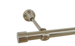 Casa Deco Logistics Galerie simpla fara inele capacel 19 mm INOX Suport draperie