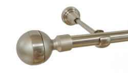 Casa Deco Logistics Galerie simpla fara inele james 19 mm INOX Suport draperie