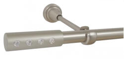 Casa Deco Logistics Galerie simpla fara inele ALLURE /19 - crom mat Suport draperie