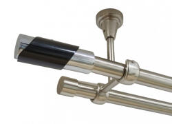 Casa Deco Logistics Galerie dubla paris fara inele prindere tavan 19/19 mm inox Suport draperie