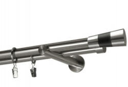 Casa Deco Logistics Galerie dubla VALEO INOX PICIOR UNIVERSAL , prindere perete 19/19 INOX Suport draperie