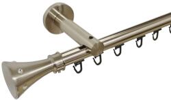 Casa Deco Logistics Galerie SIMPLA PRINDERE PERETE TEAVA PROFIL 19 MM -CARTER- INOX Suport draperie