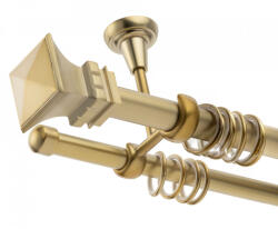 Casa Deco Logistics Galerie dubla prindere tavan- verona 25/19 -dubla - gold Suport draperie