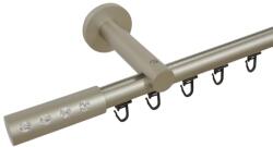 Casa Deco Logistics Galerie simpla prindere perete teava profil 19 mm allure crom mat Suport draperie