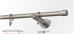 Casa Deco Logistics Galerie simpla PICIOR UNIVERSAL - DOP -simpla /19 - INOX Suport draperie