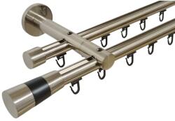 Casa Deco Logistics Galerie dubla PRINDERE PERETE suport universal TEAVA PROFIL -VALEO /19 -INOX Suport draperie