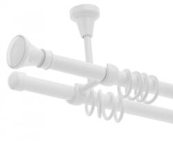 Casa Deco Logistics Galerie dubla tavan Prince alb lucios 19mm/19mm Suport draperie