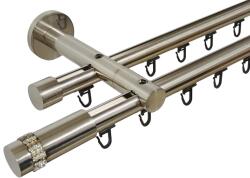 Casa Deco Logistics Galerie dubla PRINDERE PERETE suport universal TEAVA PROFIL -XANTOS /19 -INOX Suport draperie