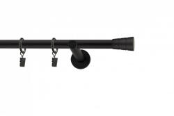 Casa Deco Logistics Galerie SIMPLA PRINDERE PERETE PICIOR UNIVERSAL 19 mm BASIC NEGRU Suport draperie