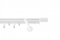 Casa Deco Logistics Galerie dubla PICIOR UNIVERSAL NORDIC INOX dubla 19/19 - ALB Suport draperie