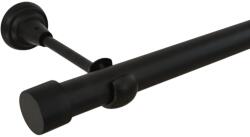 Casa Deco Logistics Galerie simpla fara inele capacel 25 mm - negru Suport draperie