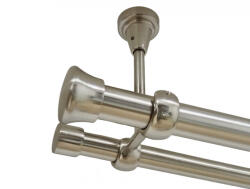 Casa Deco Logistics Galerie fara inele fulda tavan 25/19 mm inox Suport draperie