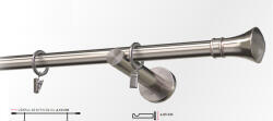 Casa Deco Logistics Galerie simpla PICIOR UNIVERSAL - PRINCE -simpla /19 - INOX Suport draperie