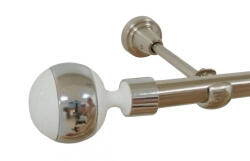 Casa Deco Logistics Galerie simpla fara inele kula alb 19 mm INOX Suport draperie