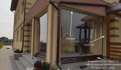 Casa Deco Logistics RULOU EXTERIOR transparent cu tambur actionare manuala cu manivela