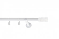 Casa Deco Logistics Galerie SIMPLA PRINDERE PERETE PICIOR UNIVERSAL 19 mm MAGNUM ALB Suport draperie
