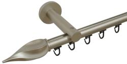 Casa Deco Logistics Galerie SIMPLA PRINDERE PERETE TEAVA PROFIL 19 MM -TWISTER- CROM MAT Suport draperie