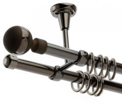 Casa Deco Logistics Galerie dubla tavan James onyx 19mm/19mm Suport draperie