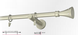 Casa Deco Logistics Galerie simpla PICIOR UNIVERSAL - CARTER-simpla /19 - CROM MAT Suport draperie