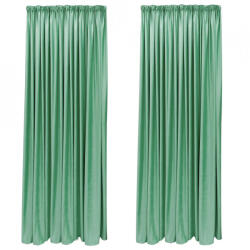 Casa Deco Logistics Set Draperie Catifea Velvet Cu Rejansa De 8 Cm Verde Menta