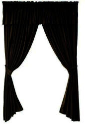 Casa Deco Logistics SET DRAPERIE, Casa Deco Logistics, soft V45 CU MANTOVAN NEGRU
