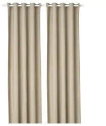 Casa Deco Logistics SET DRAPERIE BLACKOUT, Casa Deco Logistics, CU INELE CAPSE CROM CULOARE BEJ