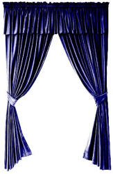 Casa Deco Logistics SET DRAPERIE, Casa Deco Logistics, soft V34 CU MANTOVAN ALBASTRU INCHIS