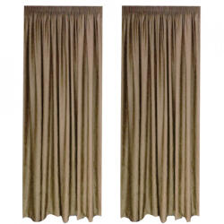 Casa Deco Logistics Set Draperie Soft Uni Semi Opaca Cu Rejansa De 8 Cm Bej Inchis
