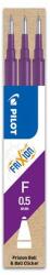 Pilot Rollertoll betét, 0, 25 mm, törölhető, PILOT „Frixion Ball/Clicker, lila (PFRBL1)