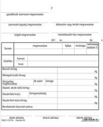 Victoria Paper Nyomtatvány, termékkísérő jegyzék, 25×4, VICTORIA PAPER „DMG 3-12, 10 tömb/csomag (NVDMG312)