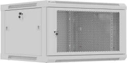 Lanberg Rack LANBERG Lanberg Wall mounted installation cabinet 19" 9U 600X600, Grey perforated door (Flat pack) (WF01-6606-23S)