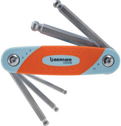 BERNER imbuszkulcs 4-10mm-ig bicska gömbvégű 123106