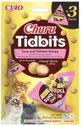 Inaba Foods Cat Churu Tidbits Rețetă cu Ton și Somon 3×12 g recompense moi și cremoase cu ton și somon pentru pisici