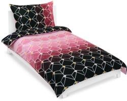 BellaTEX pamut ágyneműhuzat, 90/428, rózsaszín méhsejt, 140×200 + 70×90 cm (12275)