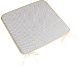 BellaTEX Ülőpárna ADÉLA, 3404 sima 40 × 40, kockás, szürke-fehér (13201)