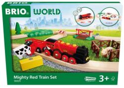 BRIO World Red Lola Farm Train Set vonatkészlet 24 darabos 63602900 (63602900)