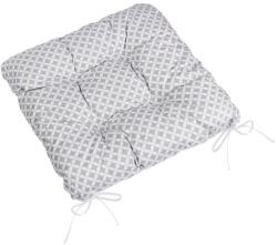 BellaTEX Ülőpárna ADÉLA, 4105 steppelt 40 × 40, rombusz, szürke-fehér (13204)