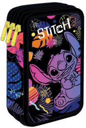 COOLPACK - Jumper 3 felszerelt 3 emeletes tolltartó - Disney Fashion - Stitch - Black (F067886) (F067886)