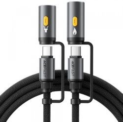 ACEFAST Cablu de Date si Incarcare USB-C / Lanterna - USB-C / Bricheta Acefast J4, 60W, 1.2m (Negru)