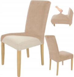 HomeDesign Székhuzat, Bútorhuzat, Anyag: velúrutánzat, Rugalmas, Könnyen tisztítható, Vastag, 51 x 40 x 45 cm, Cappuccino bézs (21WZ)