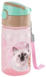 DERFORM Cleo és Frank cicás tritán kulacs 330 ml - rózsaszín (BCCF45) (BCCF45)